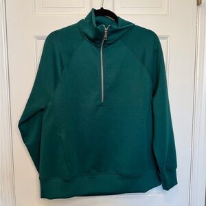 YPB Abercrombie & Fitch neoKNIT Green Half Zip Pullover NWT Size Small